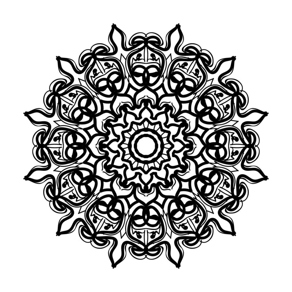 mandala disegnato a mano. decorazione in ornamento etnico orientale doodle. vettore