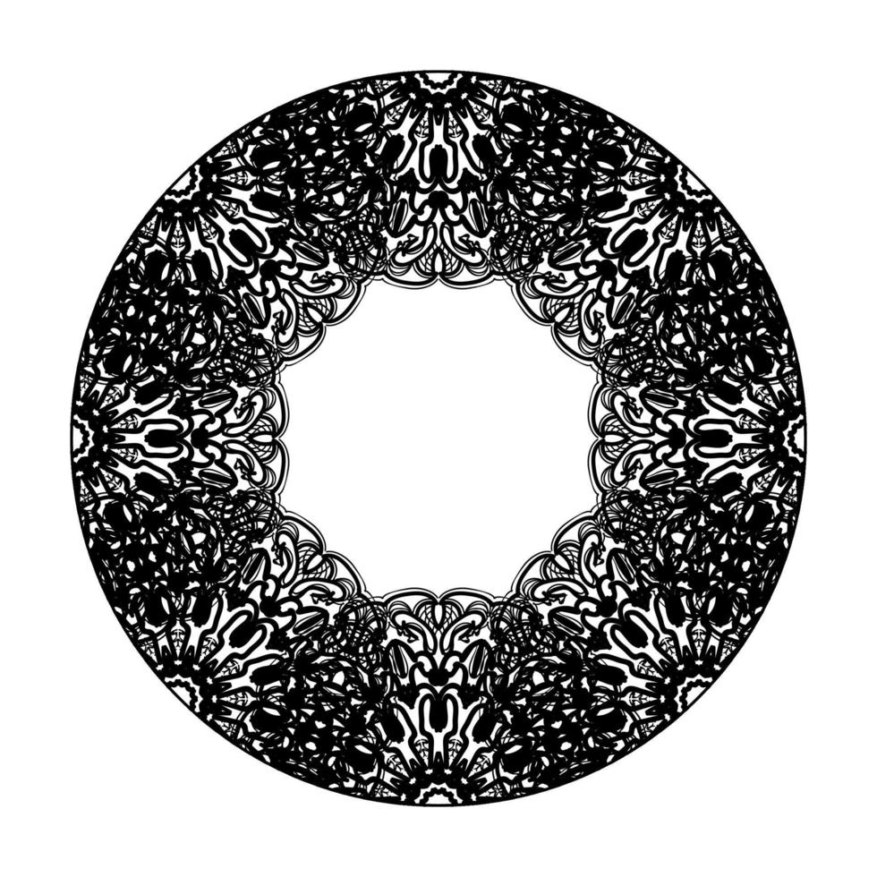 vettore cerchio astratto rotondo. stile mandala.