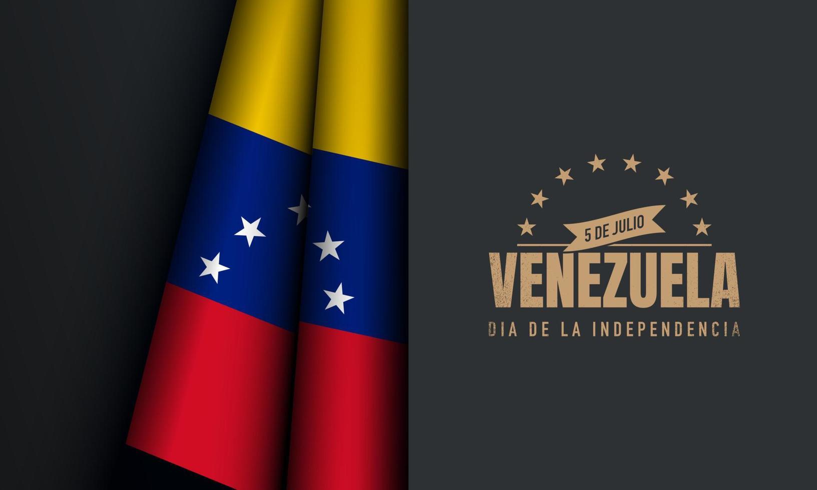 sfondo del giorno dell'indipendenza del venezuela. vettore