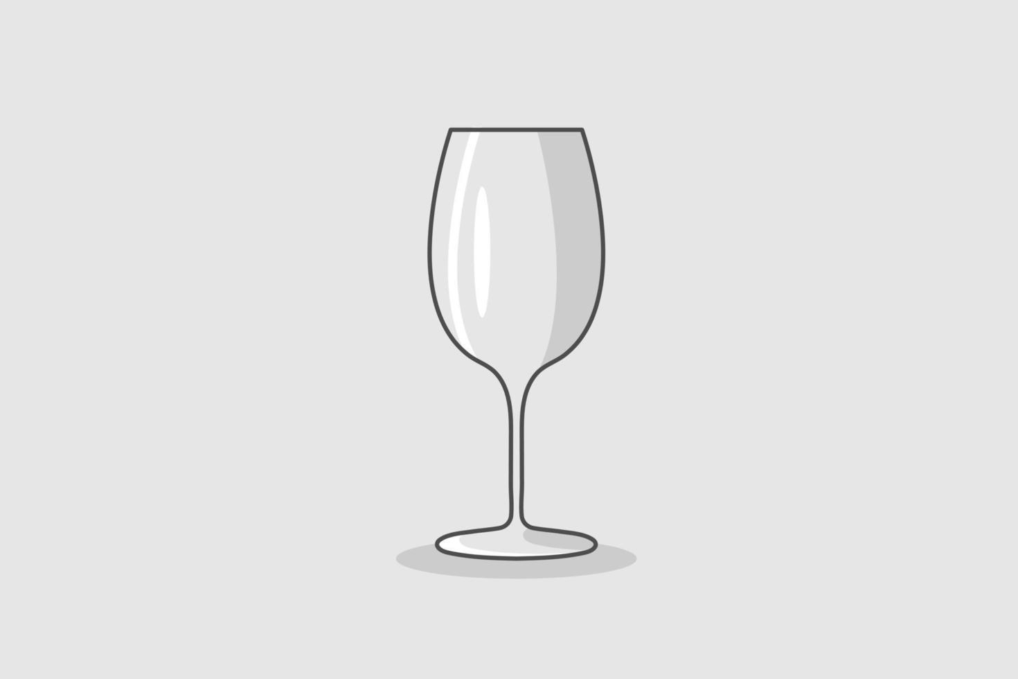 disegno vettoriale bicchiere di vino