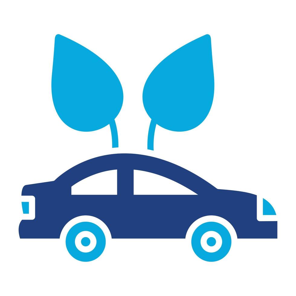 icona a due colori con glifo a bassa emissione vettore