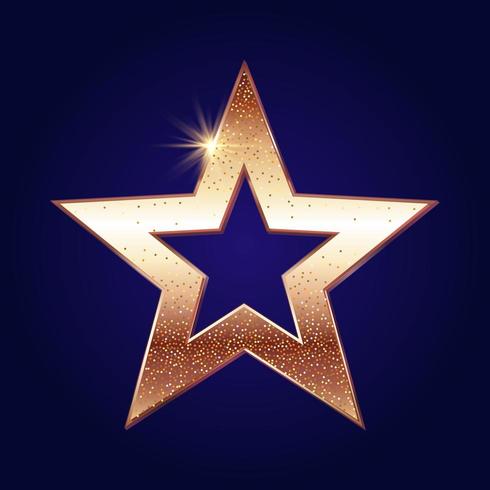 Sfondo di stelle scintillanti d&#39;oro vettore