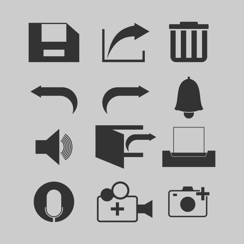 icona degli strumenti del monogramma vettore
