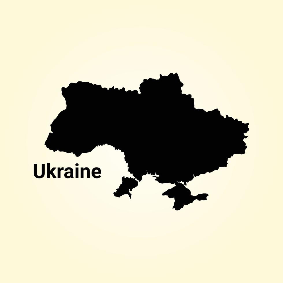 mappa del paese dell'ucraina, design della mappa del paese dell'ucraina, bandiera dell'ucraina sulla mappa, illustrazione vettoriale
