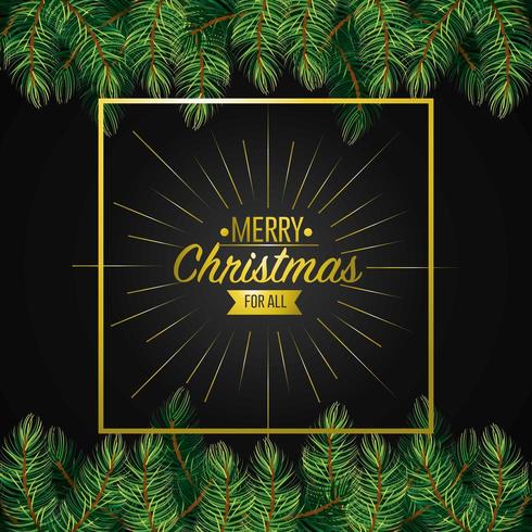 buon natale card design decorazione vettore