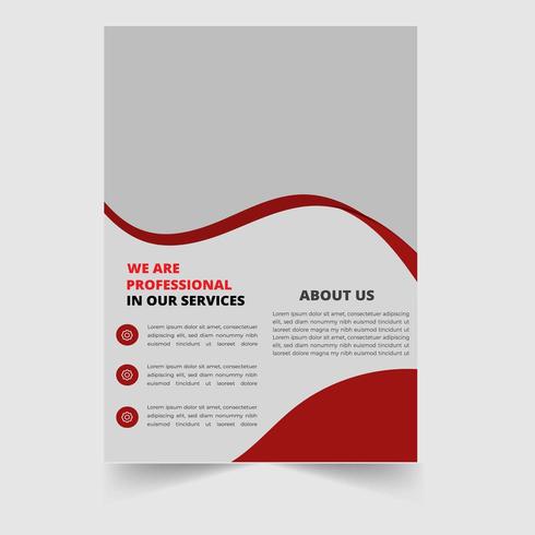Modello Brochure - Business aziendale Wave vettore