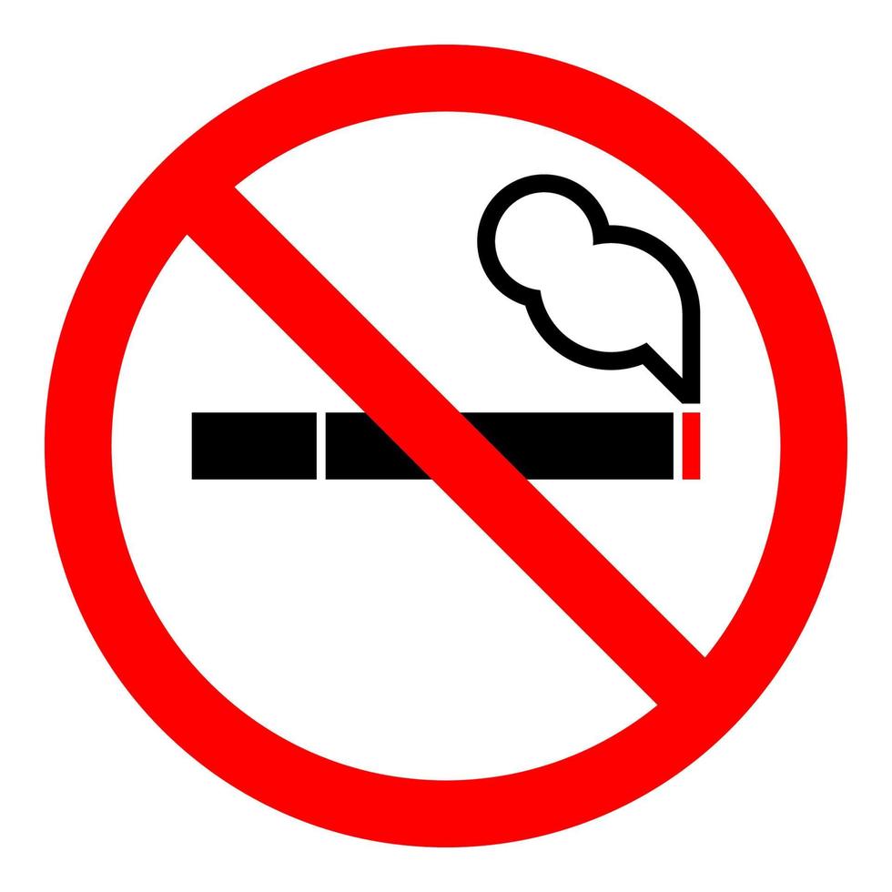 smettere di fumare logo non fumatori segno simbolo sigaretta nera, un punto caldo del fuoco vettore