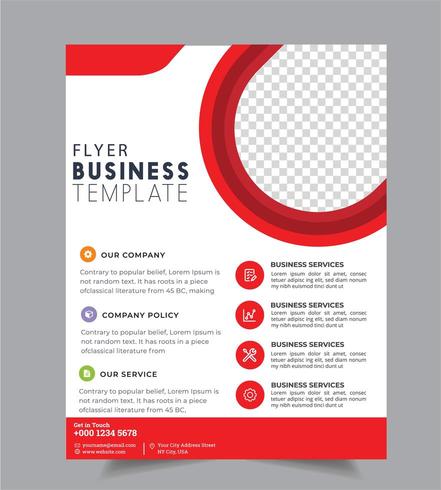 Modello di progettazione brochure aziendale Business Flyer vettore