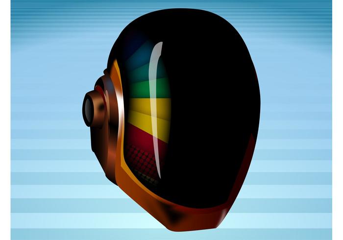 Maschera di Daft Punk vettore