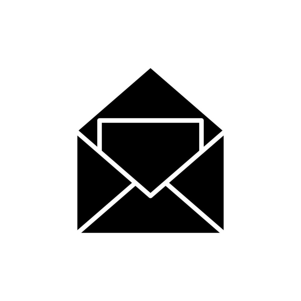icona piatta e-mail vettore