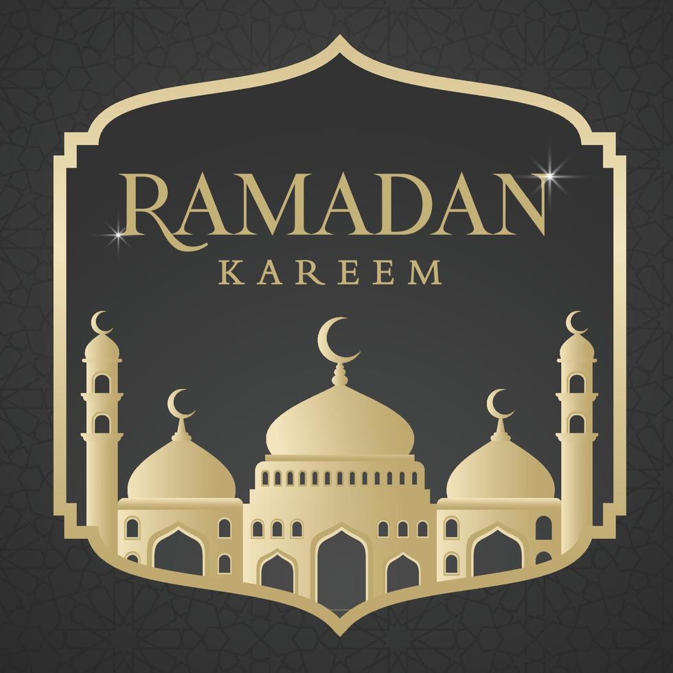 design di sfondo islamico ramadan kareem con uso in stile moderno e arabo per contenuti di social media e banner pubblicitari, eid mubarak, hari raya, eid fitr, eid adha, hajj, umrah vettore