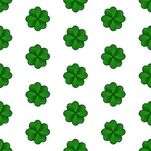 Modello senza cuciture del trifoglio di St Patricks Day vettore