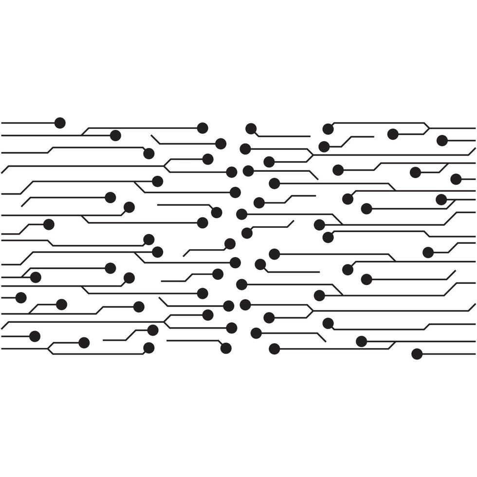 logo del simbolo di vettore di progettazione dell'illustrazione del circuito