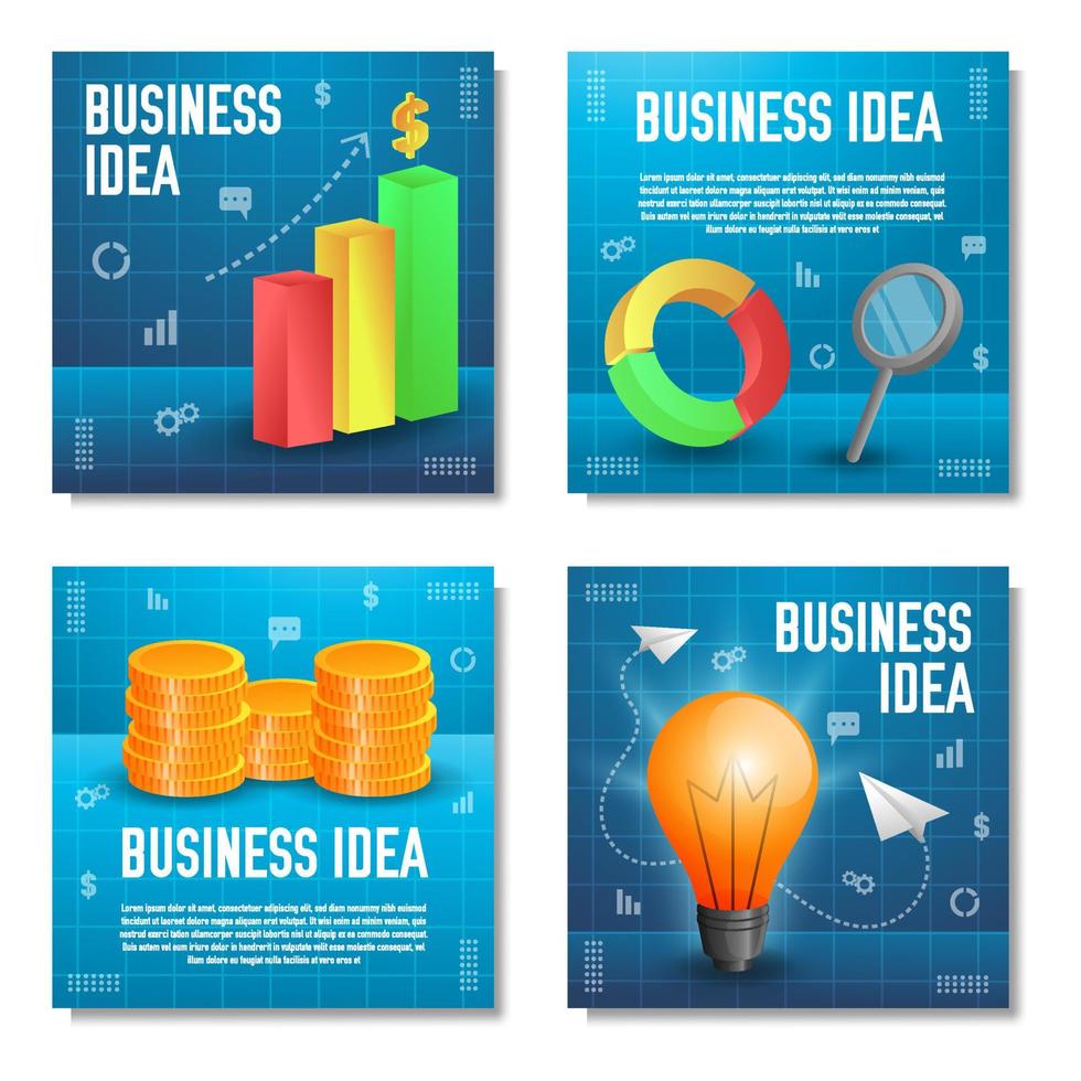 concetto di idea di business vettore