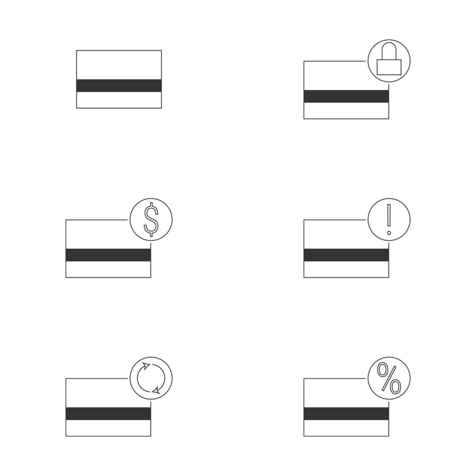 illustrazione vettoriale sulla carta di credito a tema