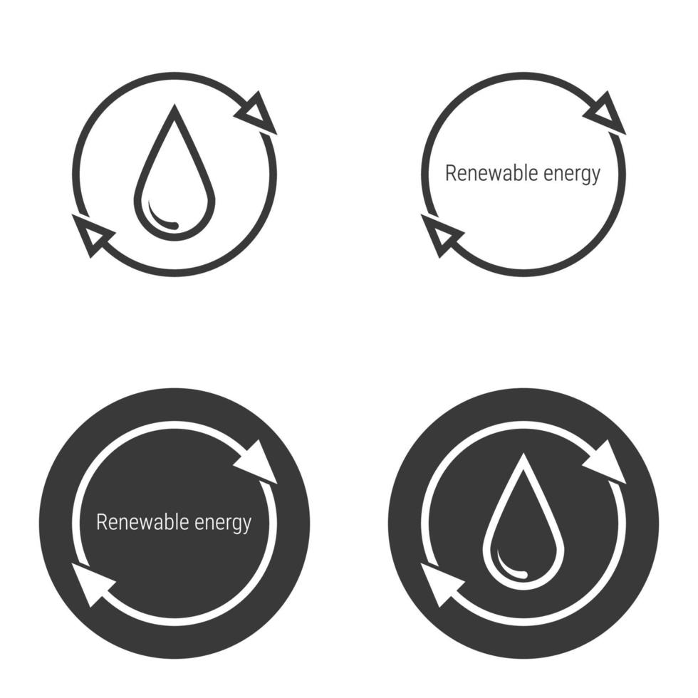 icona di energia rinnovabile vettore