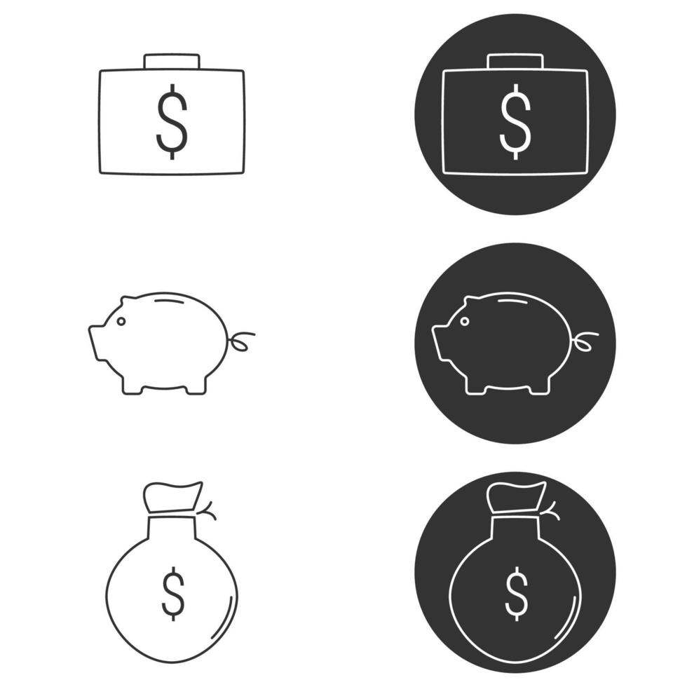 illustrazione vettoriale sul tema denaro