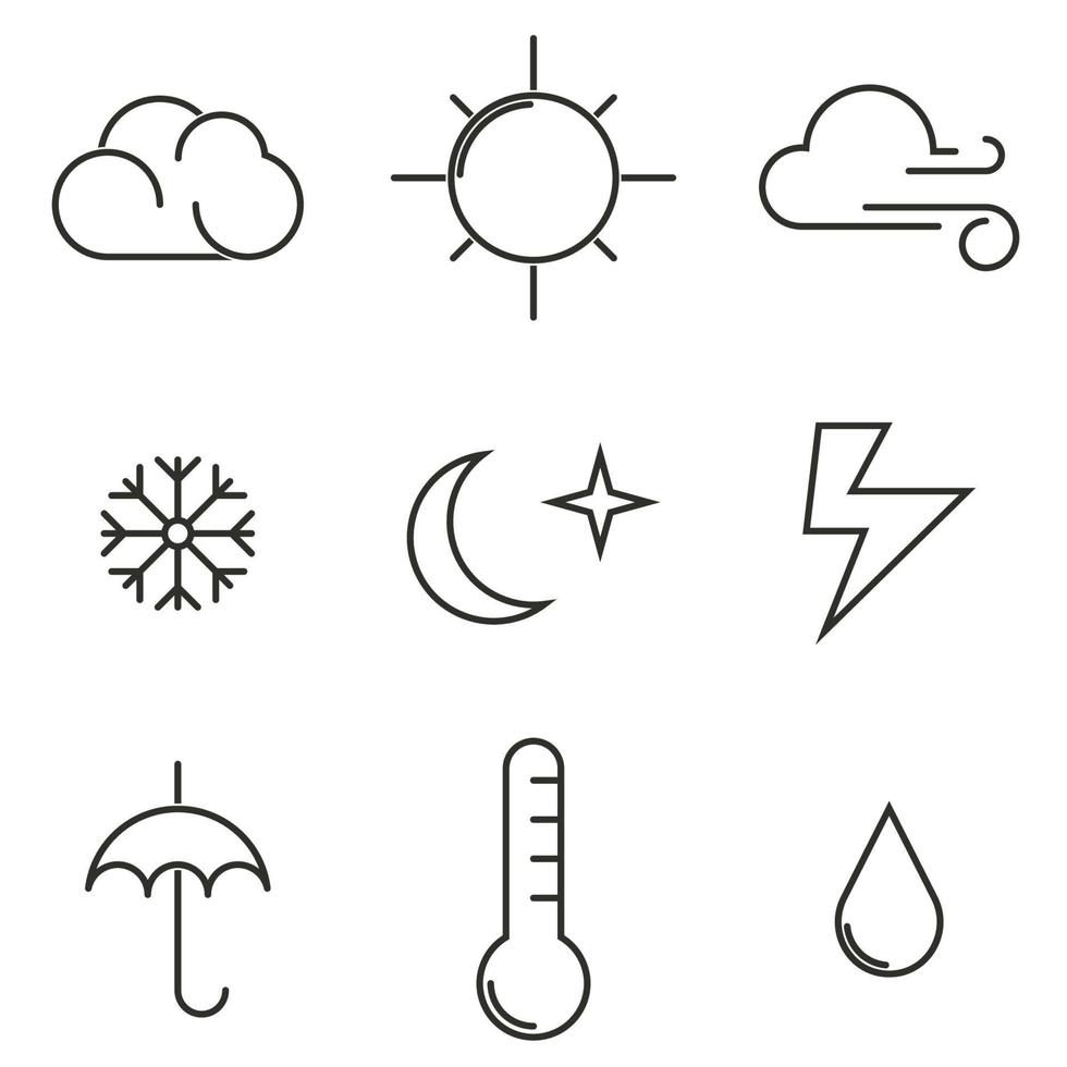 illustrazione vettoriale sulle icone del tempo a tema