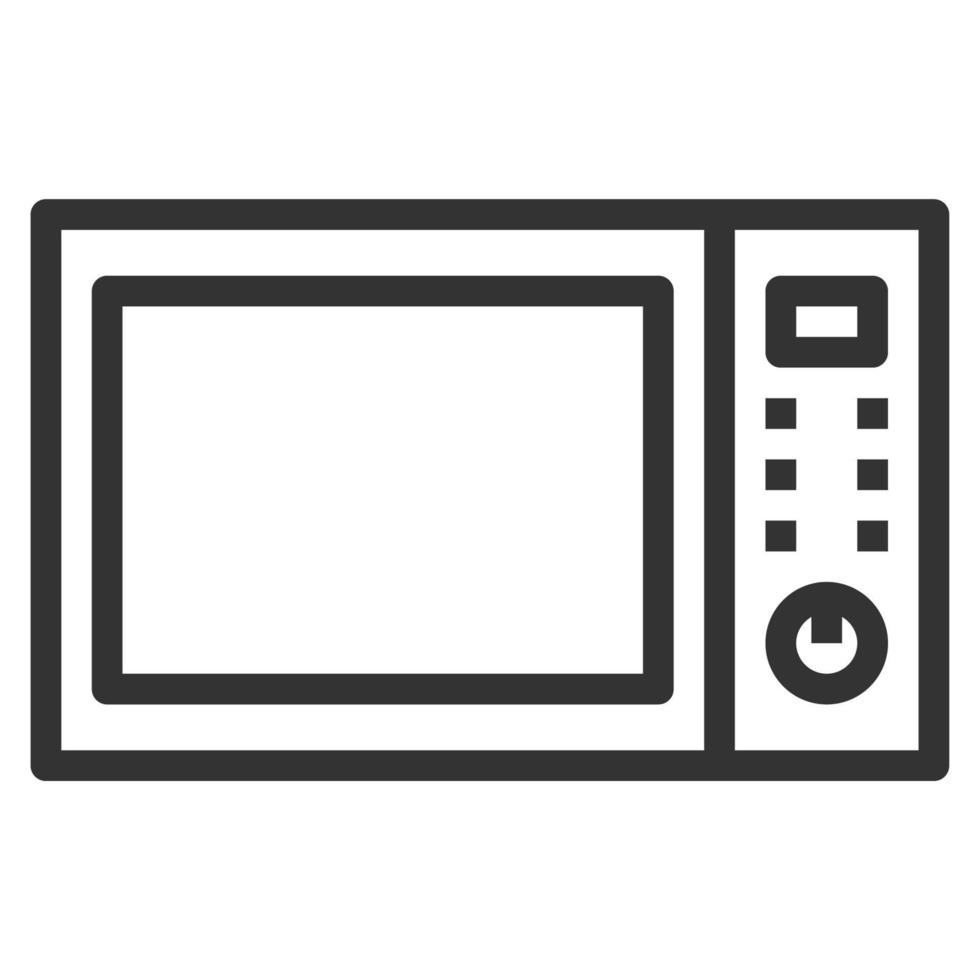 vettore icona linea microonde, logo