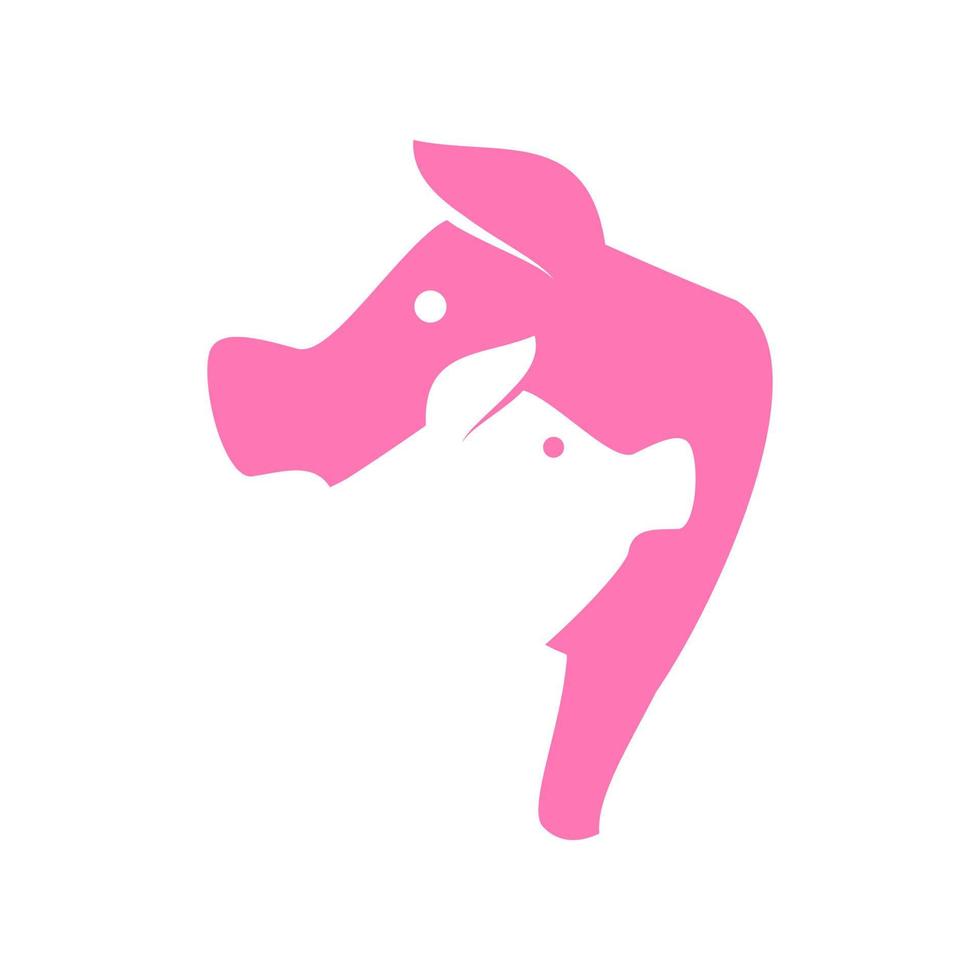 disegno dell'icona di maiale vettore