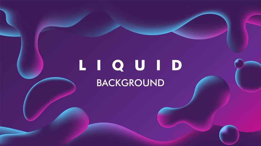 illustrazione liquida viola colorata vettore