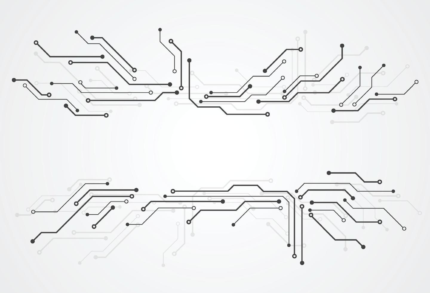 astratto sfondo digitale con struttura del circuito di tecnologia. illustrazione della scheda madre elettronica. comunicazione e concetto di ingegneria. illustrazione vettoriale