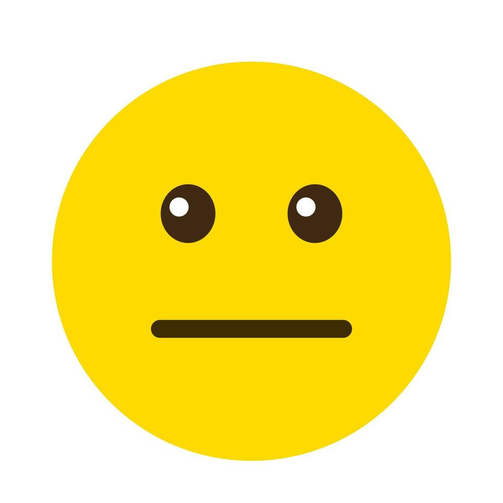 espressione vettoriale emoji faccia passiva