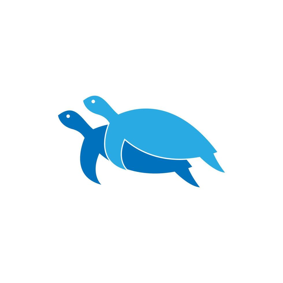 concetto di design dell'illustrazione del modello vettoriale dell'icona del logo della tartaruga