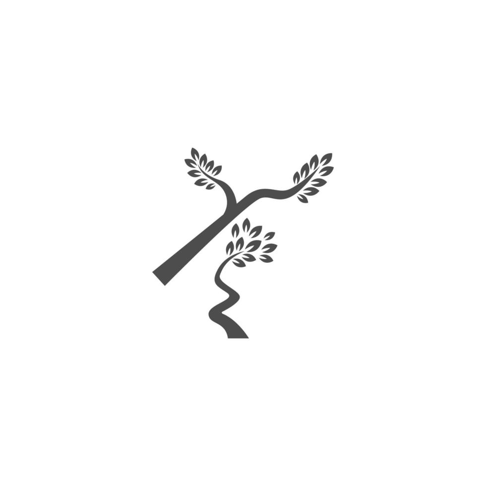 icona dell'albero illustrazione vettoriale di progettazione del ramo di albero