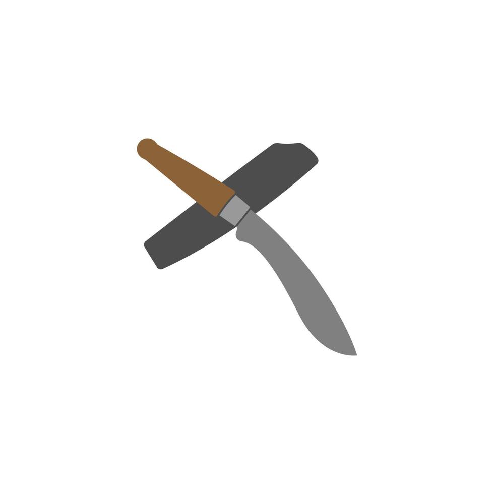 coltello icona logo design template vettoriale