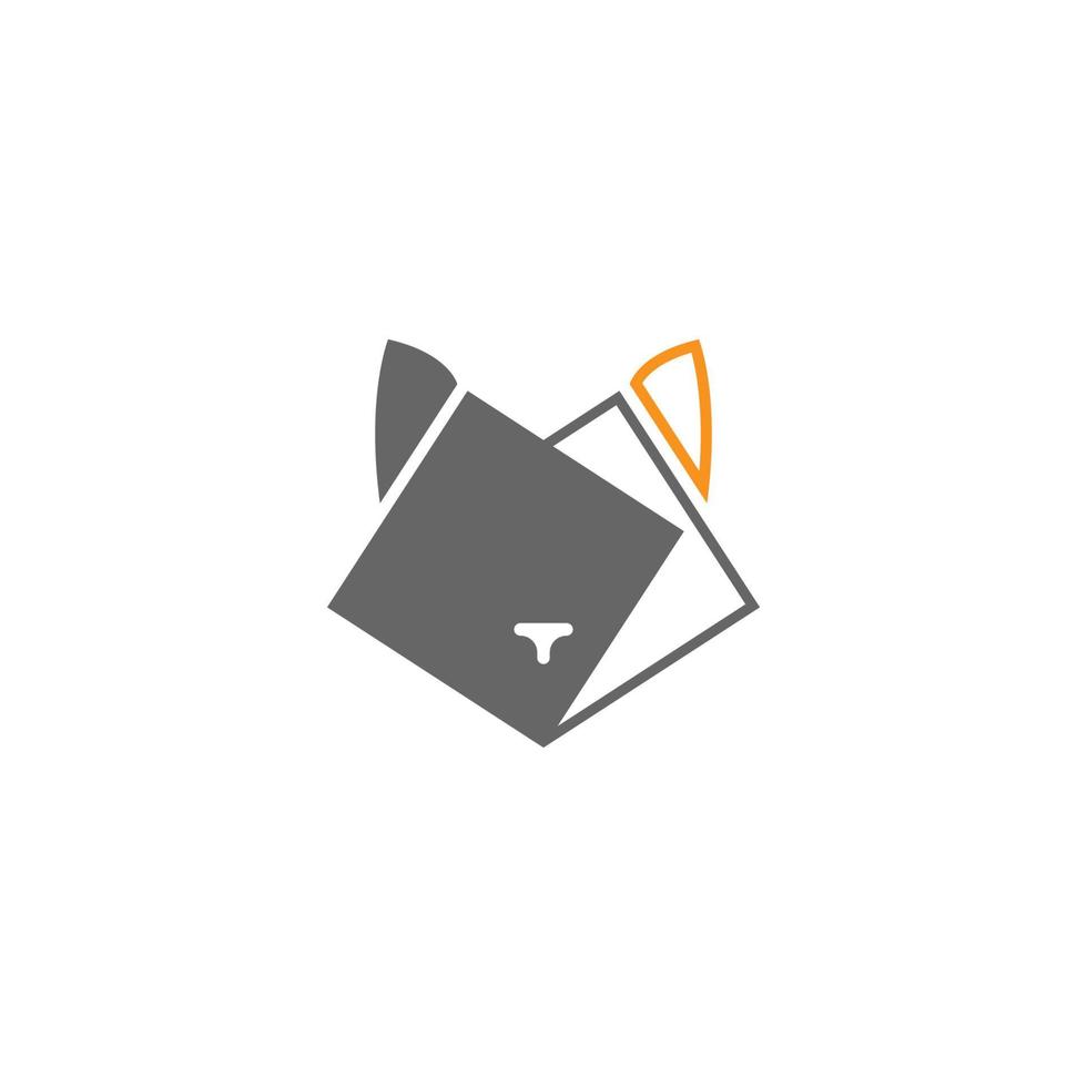 icona del gatto logo design illustrazione vettoriale