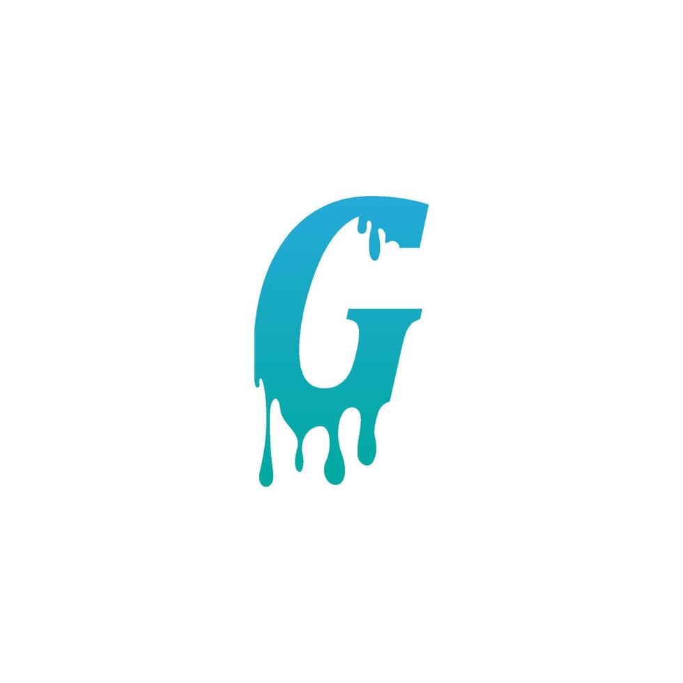 modello di progettazione del logo dell'icona della lettera g di fusione vettore