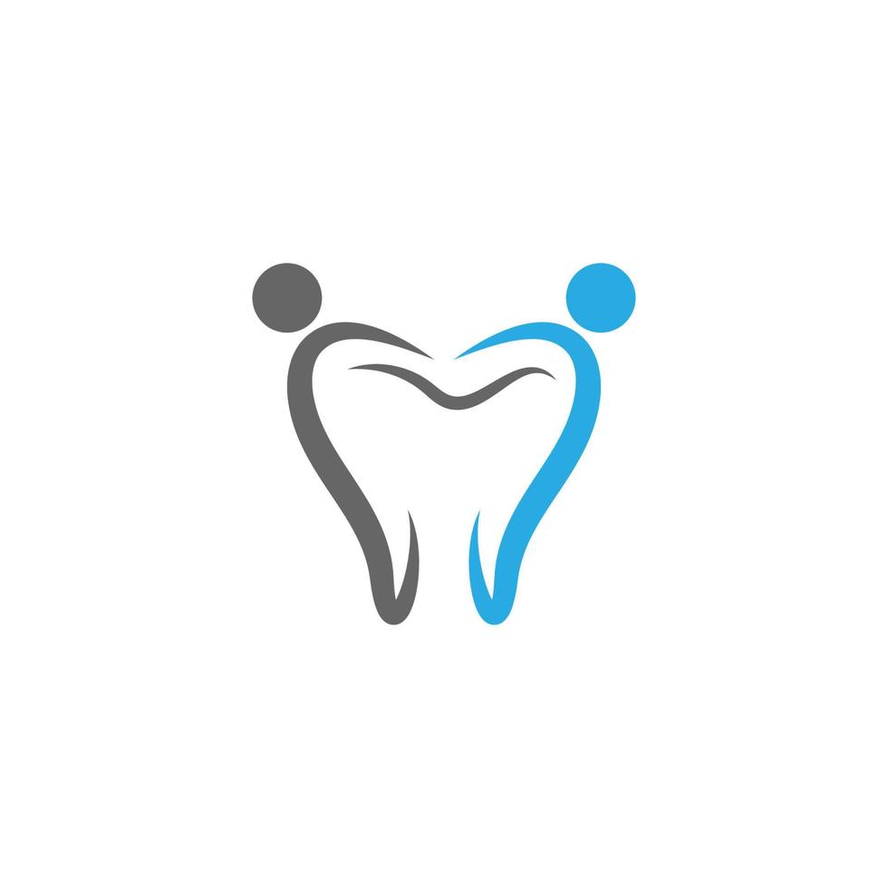 disegno dell'illustrazione vettoriale del modello dell'icona del logo dentale