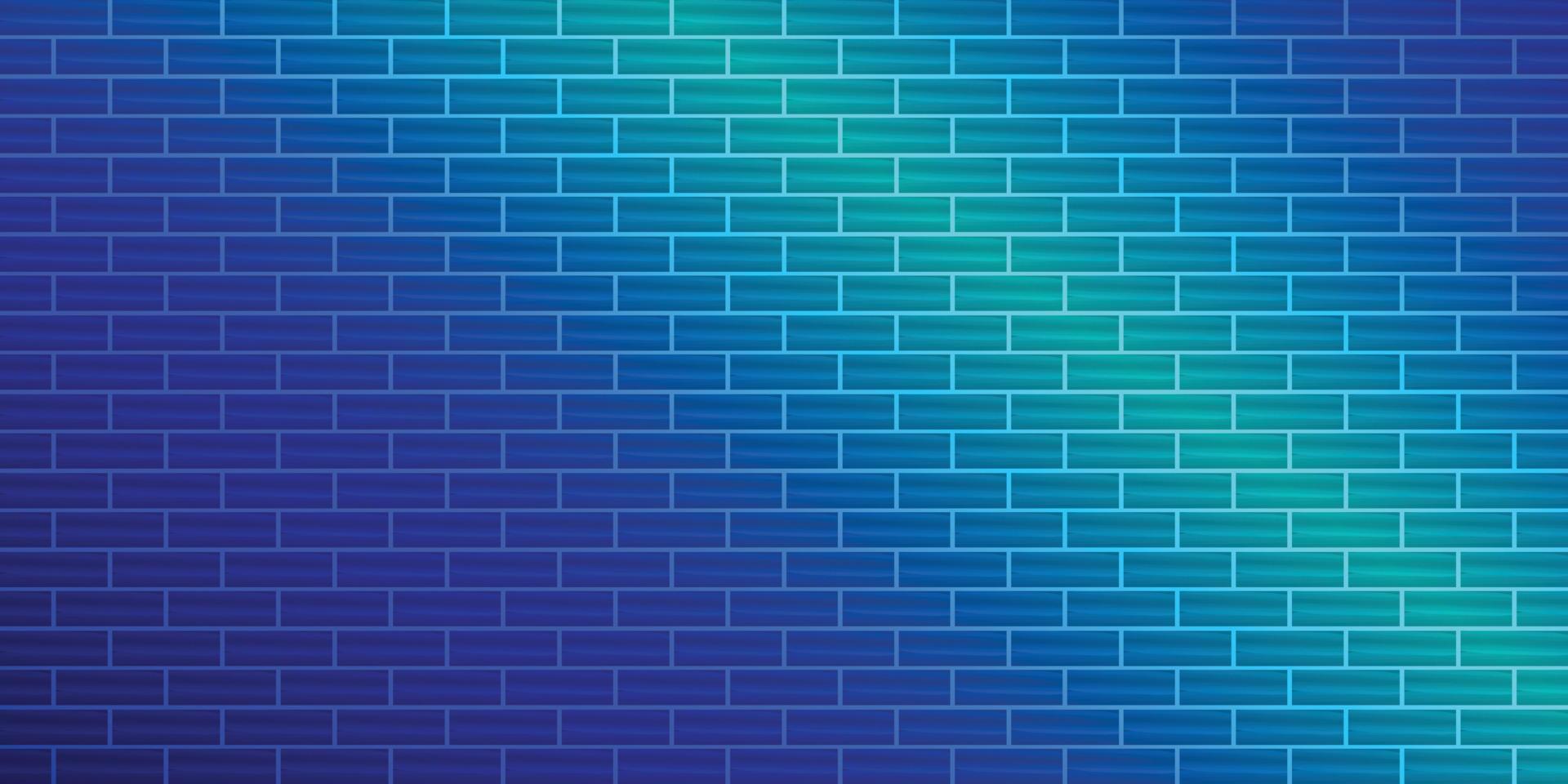sfondo astratto illuminazione blu lucido muro di mattoni edificio carta da parati sfondo modello retrò illustrazione vettoriale senza soluzione di continuità