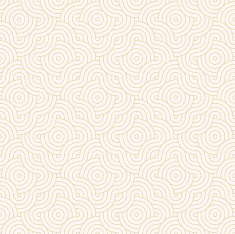 linee ondulate giallo chiaro astratte a forma di fiore motivo geometrico sovrapposto senza cuciture. utilizzare per tessuto, tessuto, carta da parati, elementi decorativi, avvolgimento. vettore