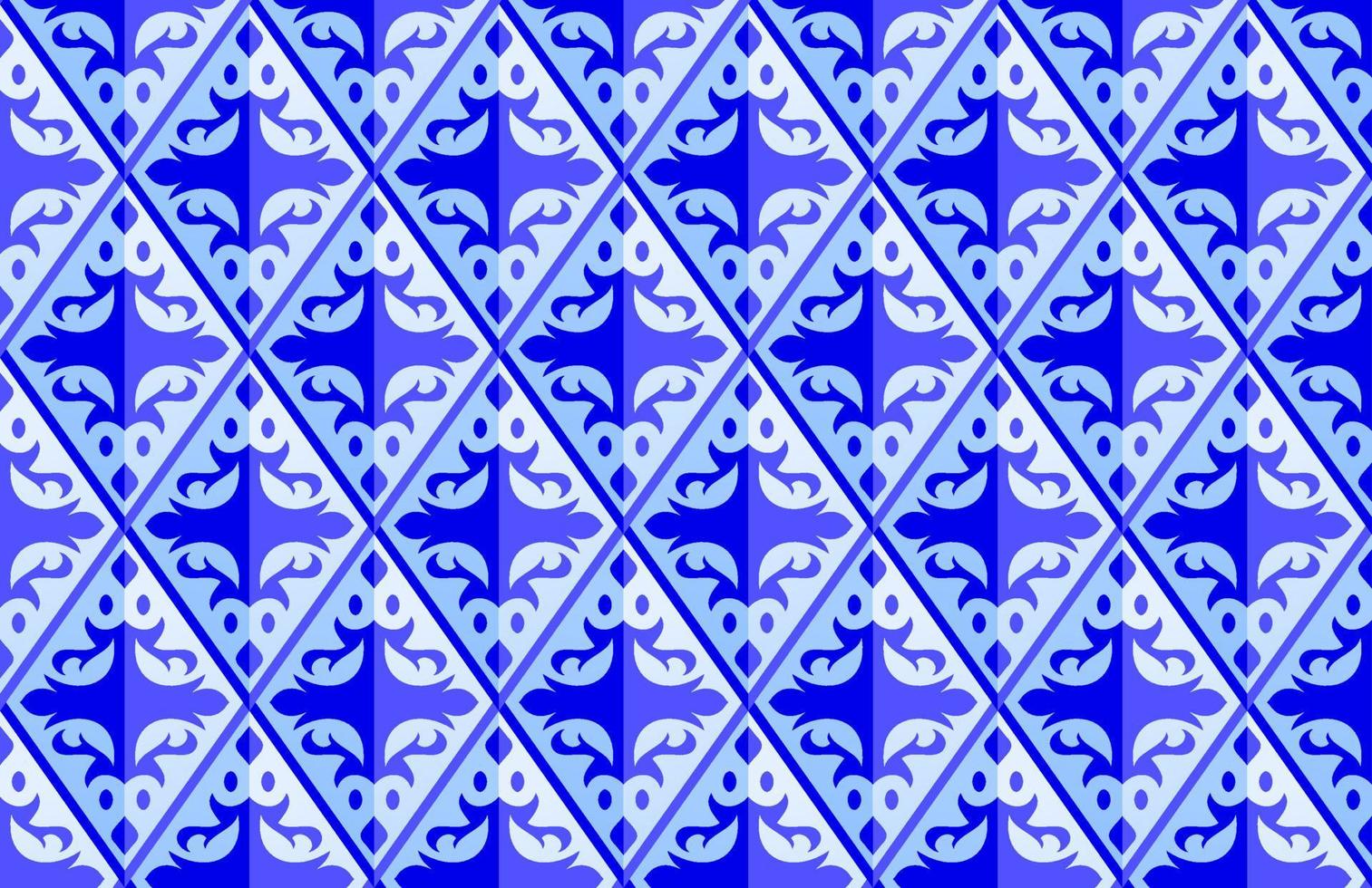 modello batik blu diamante bianco piastrella geometrica per sfondo astratto modello poster o affari vettore