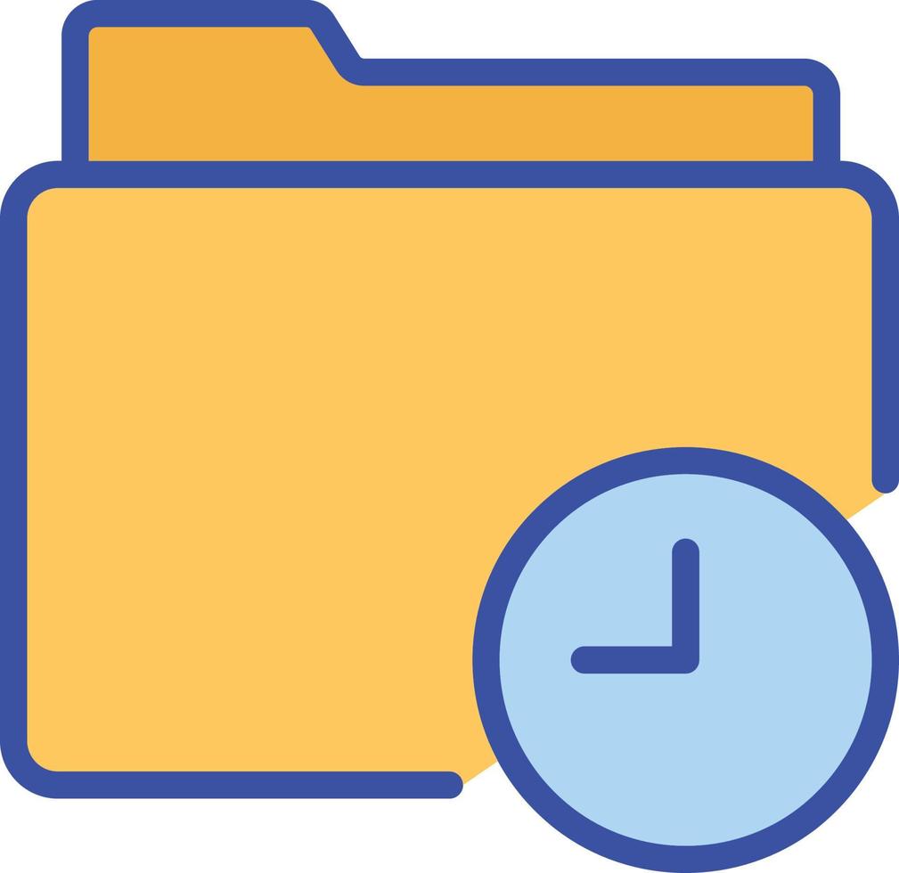icona del vettore isolato cronologia delle cartelle che può facilmente modificare o modificare