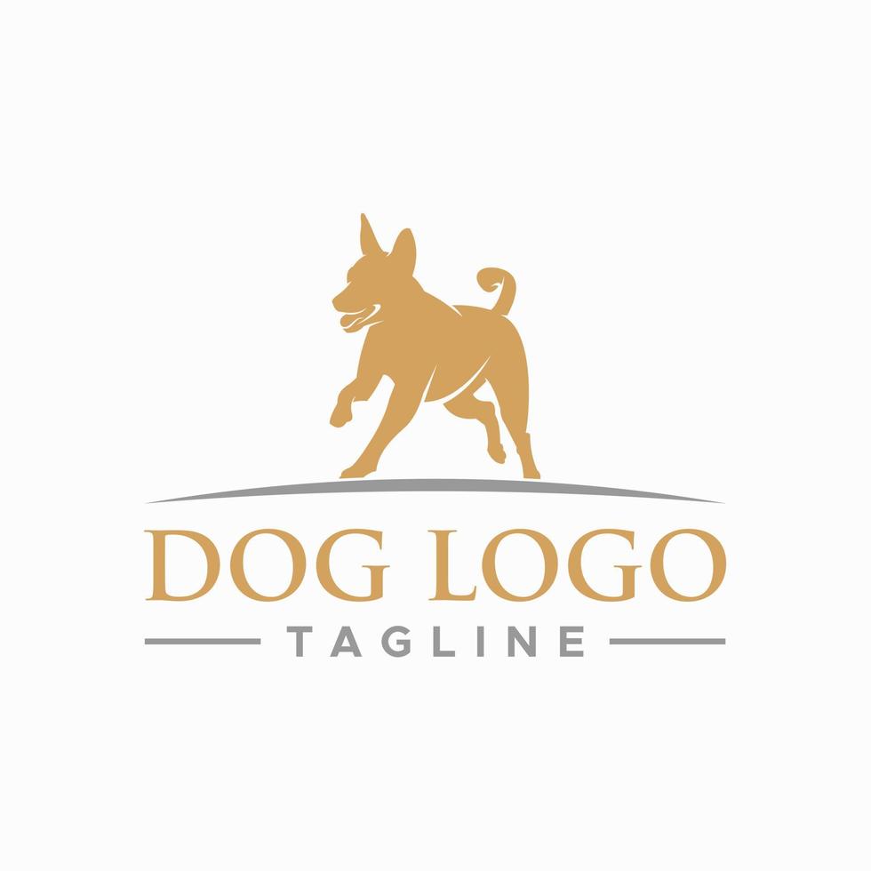 disegno del segno del logo del cane vettore