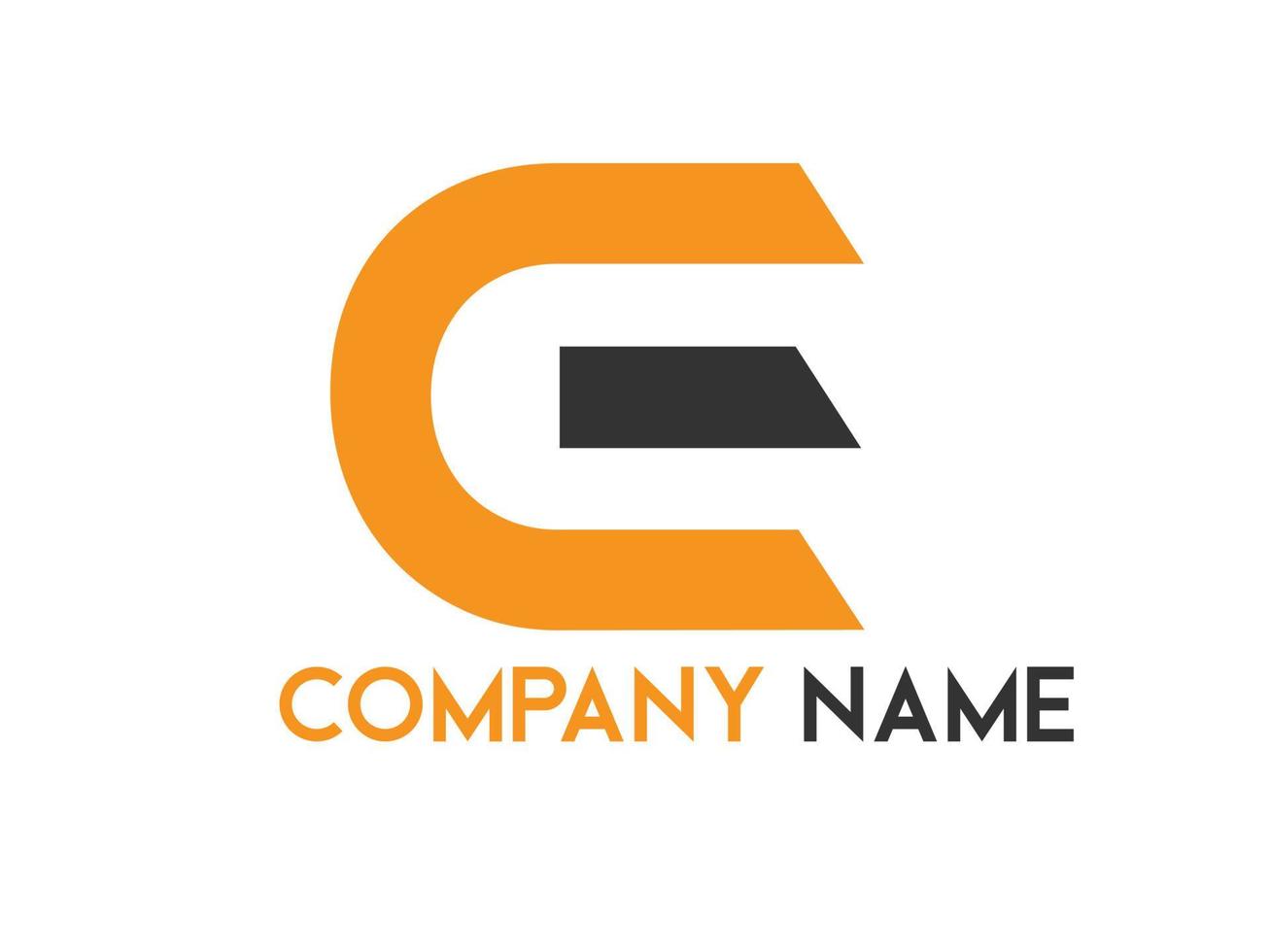 design creativo del logo di vettore della lettera ce