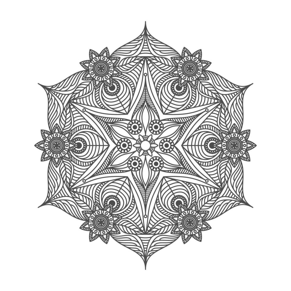 mandala elegante e unico vettore