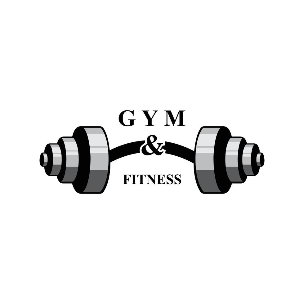 fitness logo design illustrazione vettoriale icona