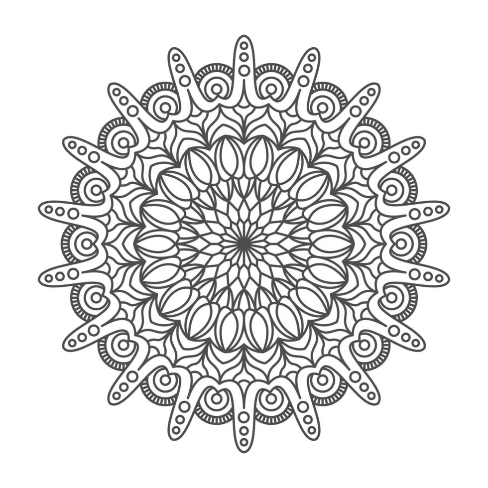 ornamenti mandala eleganti e unici vettore