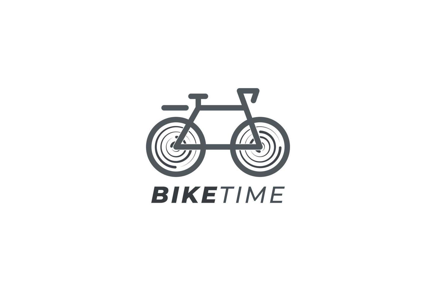 logo della bici d'arte semplice e minimale per le aziende vettore