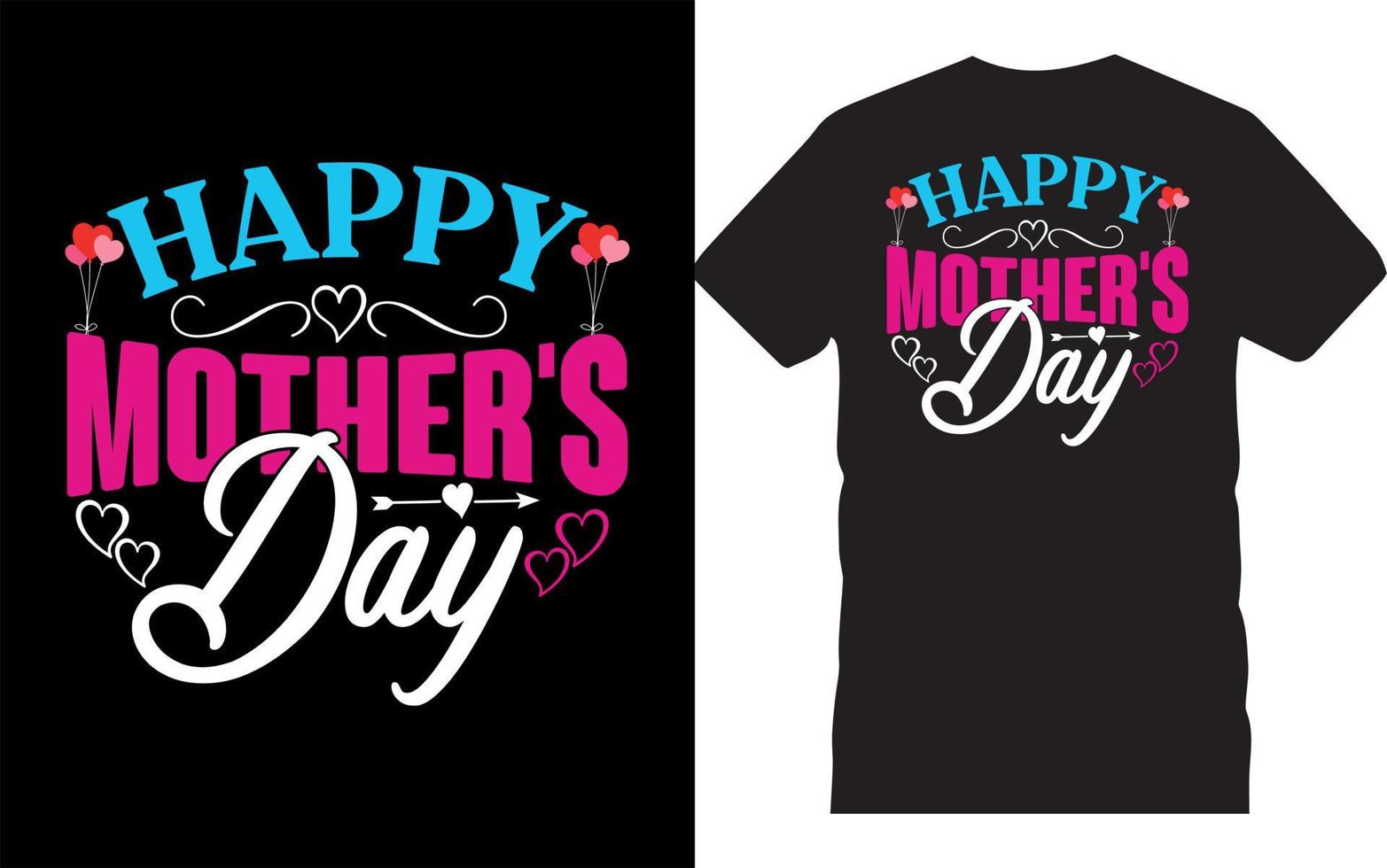 Buona festa della mamma. t-shirt tipografica per la festa della mamma. regalo per la festa della mamma. vettore
