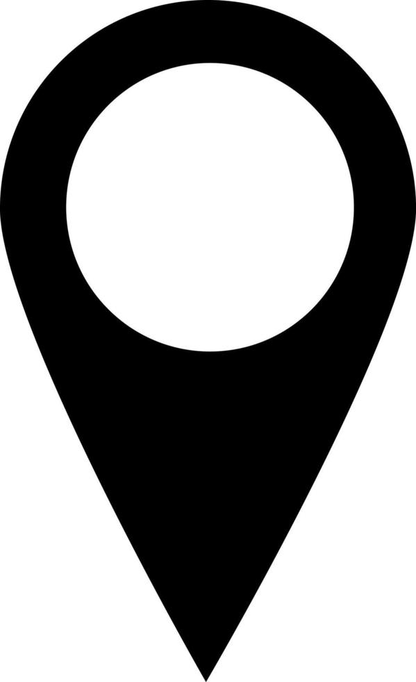 icona coordinata globale, punti, silhouette nera. evidenziato su sfondo bianco. illustrazione vettoriale. vettore