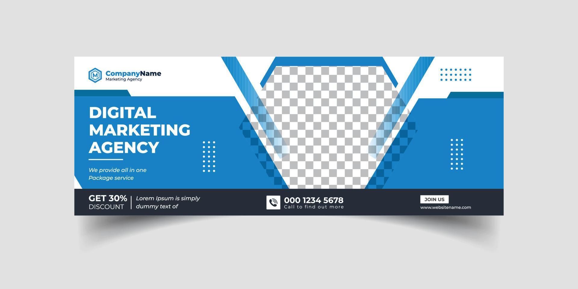 agenzia di marketing e webinar business conference social media cover banner template o web banner, corporate banner, advertising, timeline cover, header, business webinar banner template editable vettore