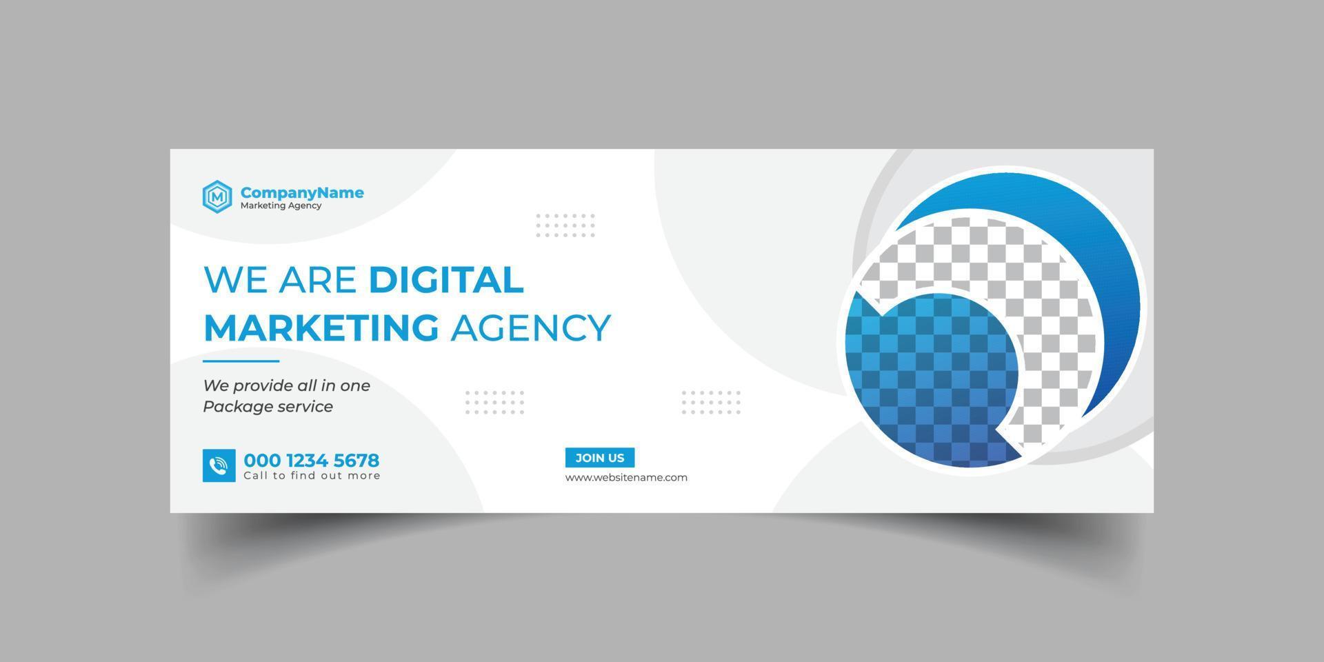 agenzia di marketing e webinar business conference social media cover banner template o web banner, corporate banner, advertising, timeline cover, header, business webinar banner template editable vettore