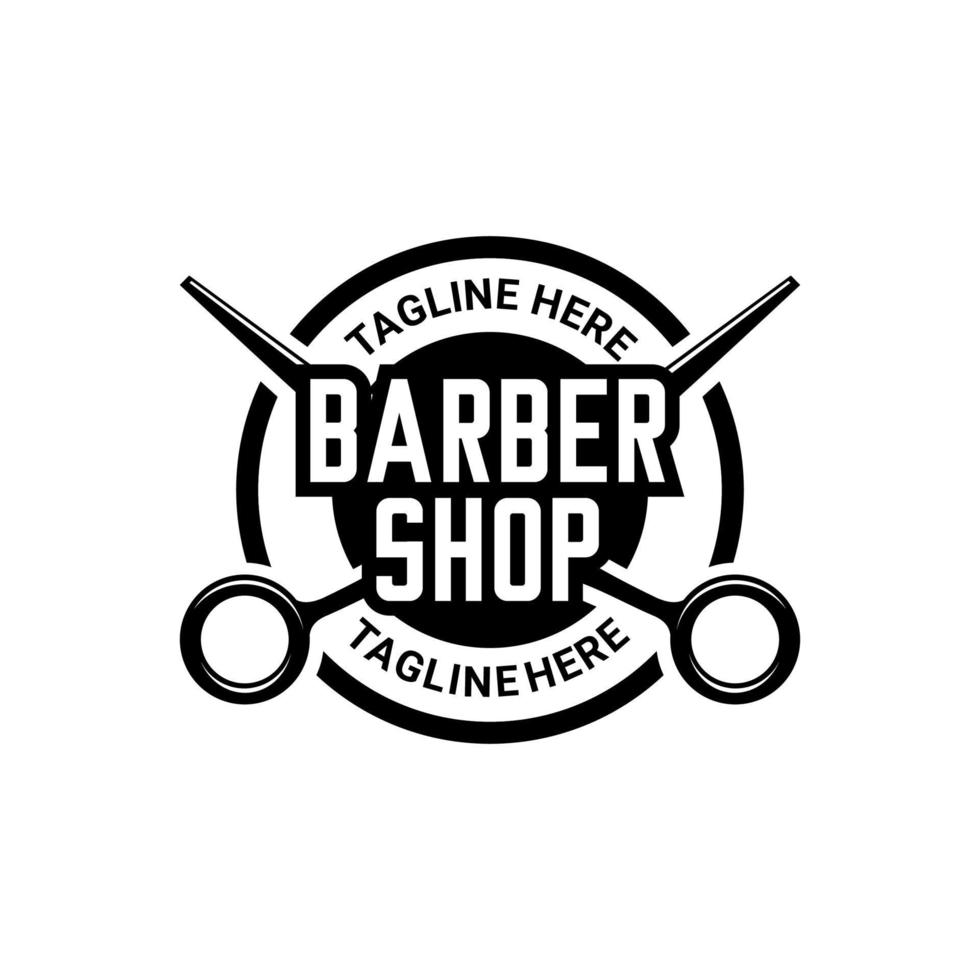 vettore logo barbiere