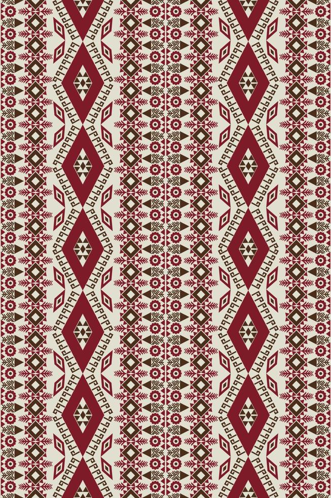 disegno geometrico senza cuciture etnico asiatico orientale e tradizione per texture e sfondo. decorazione con motivi in seta e tessuto per moquette, abbigliamento, confezioni e carta da parati vettore