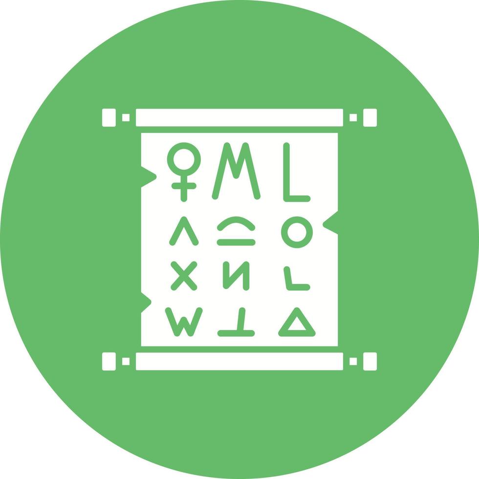 icona di sfondo del cerchio del glifo papiro vettore
